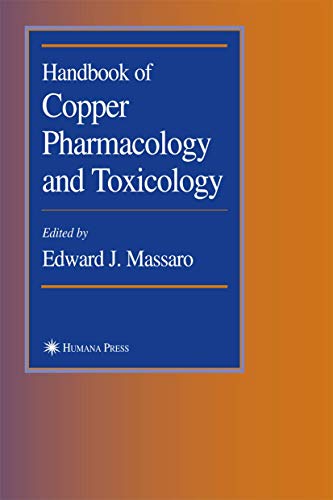 Handbook of Copper Pharmacology and Toxicology by Edward J Massaro 9780896039438