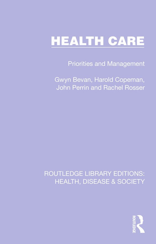 Health Care by Gwyn Bevan (ISBN-13: 9781032235356)