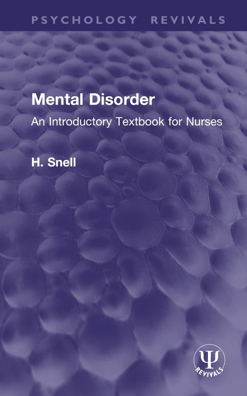 Mental Disorder by H Snell ISBN 9781032895666