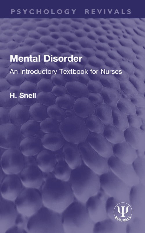 Mental Disorder by H Snell ISBN 9781032895758