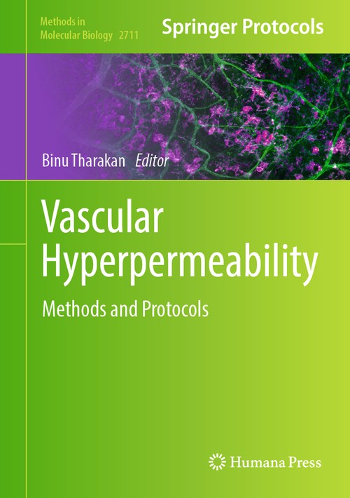 Vascular Hyperpermeability by Binu Tharakan ISBN 9781071634288
