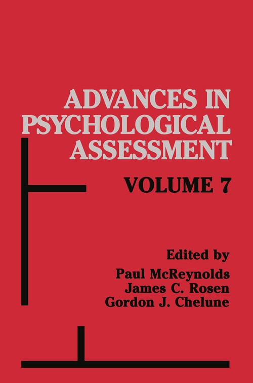 Advances in Psychological Assessment by Paul Mcreynolds ISBN 9781461278641