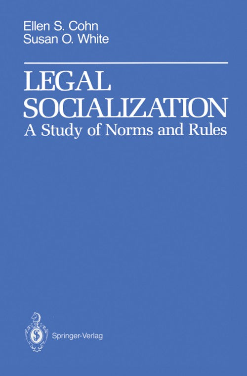 Legal Socialization by Ellen S Cohn ISBN 9781461279891