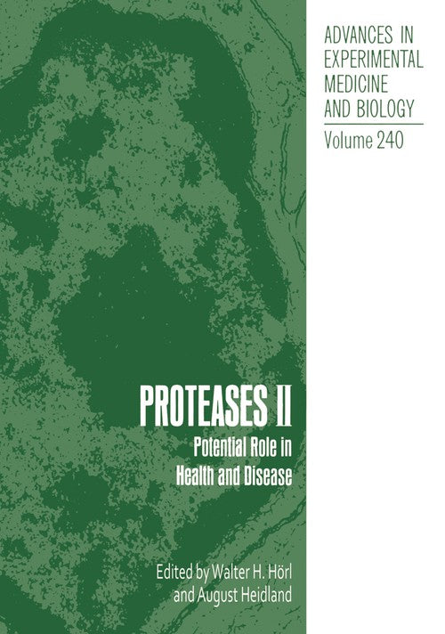 Proteases II by August Heidland ISBN 9781461283133