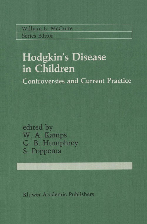 Hodgkin's Disease in Children by Wa Kamps ISBN 9781461289784