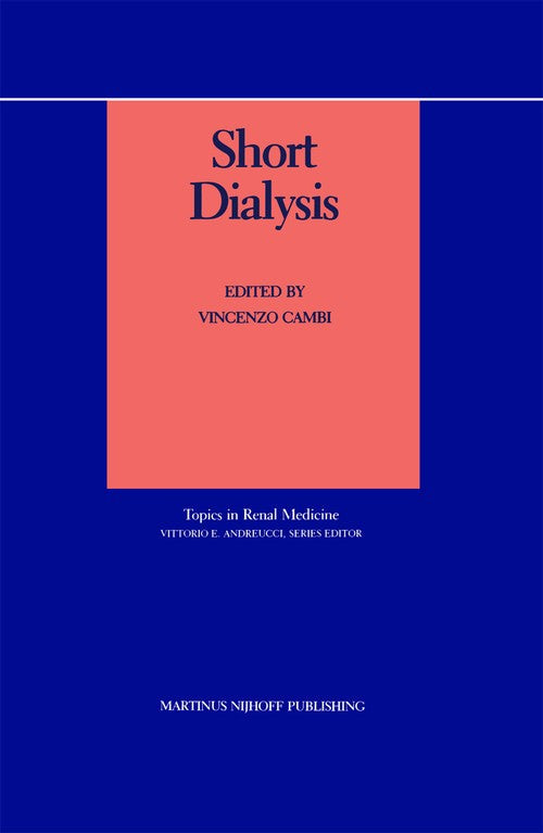 Short Dialysis by Andrea Cambi ISBN 9781461292166