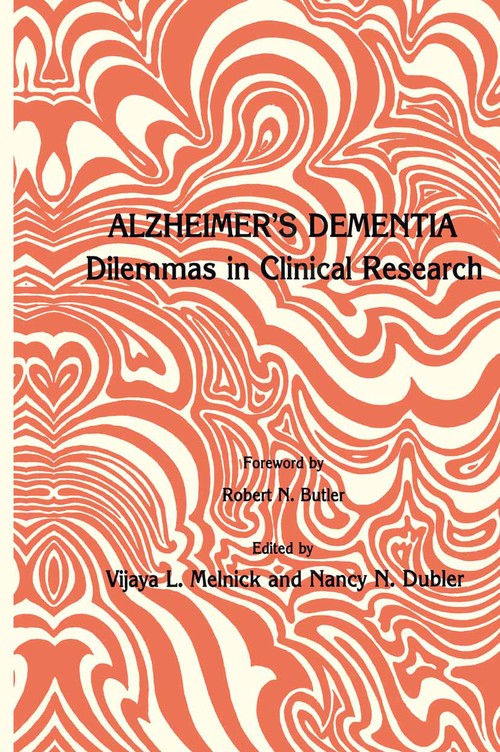 Alzheimer's Dementia by Vijaya L Melnick ISBN 9781461295976