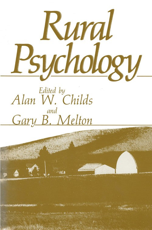 Rural Psychology by Alan W Childs ISBN 9781461335146