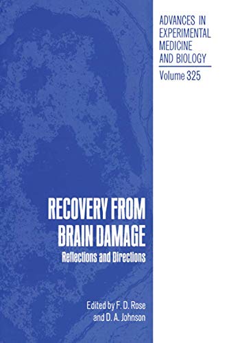 Recovery from Brain Damage by Fd Rose ISBN 9781461365129