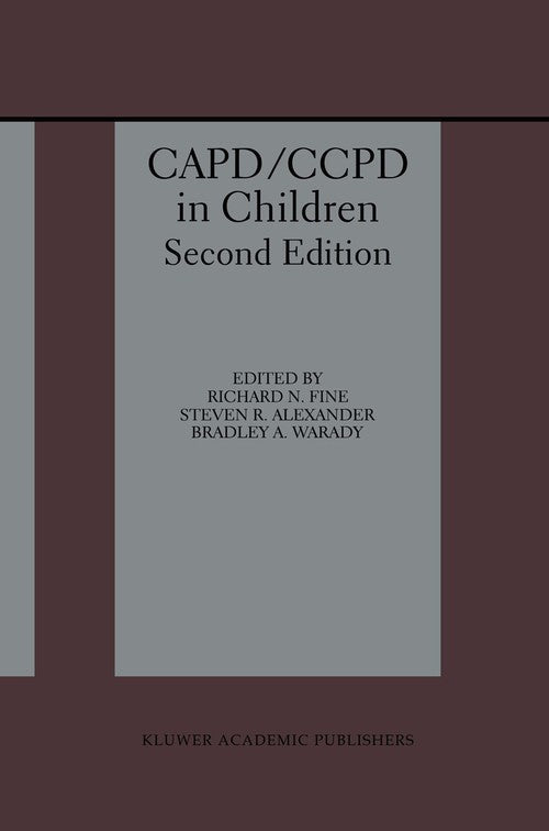 CAPD/CCPD in Children by Richard N Fine ISBN 9781461372370