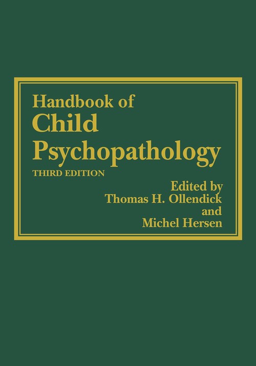 Handbook of Child Psychopathology by Thomas H Ollendick ISBN 9781461377092
