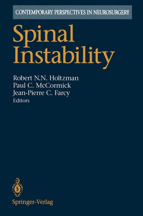 Spinal Instability by H Winston ISBN 9781461393283