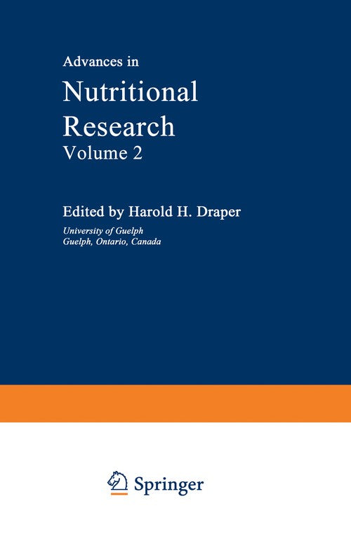 Advances in Nutritional Research by H Draper ISBN 9781461399339