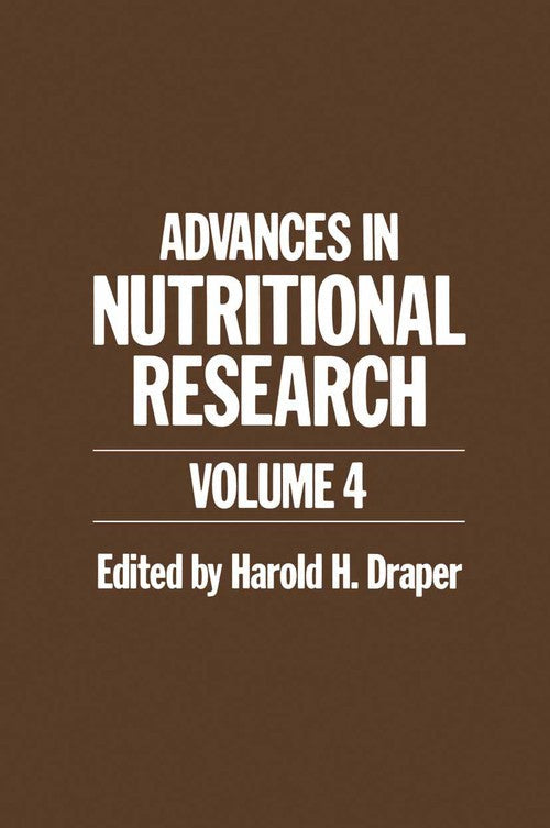 Advances in Nutritional Research by Harold H Draper ISBN 9781461399360