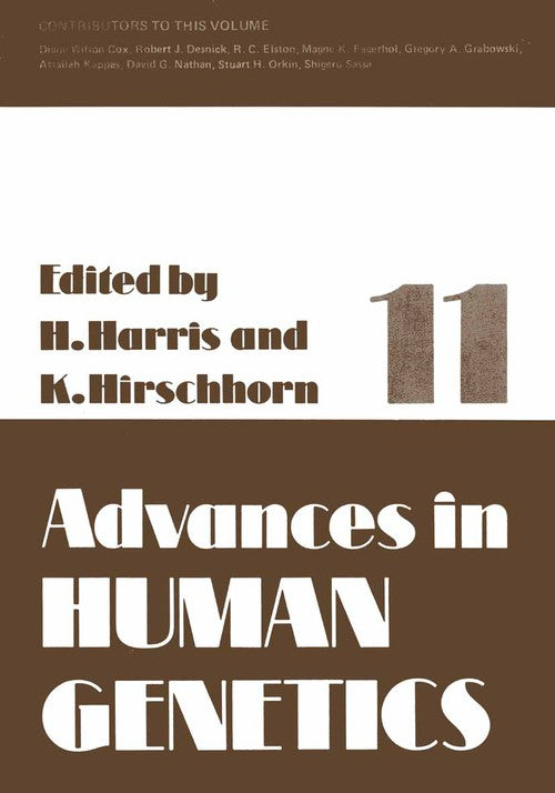 Advances in Human Genetics 11 by Harry Harris ISBN 9781461583059