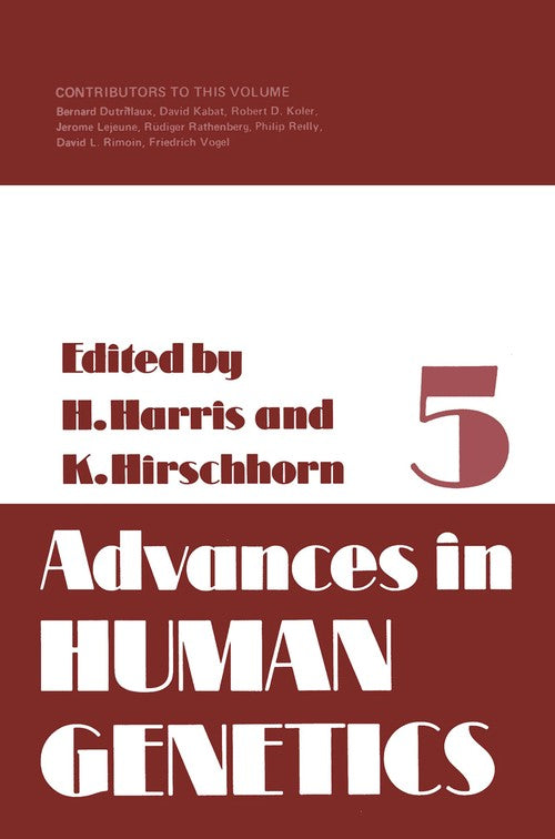 Advances in Human Genetics by Harry Harris ISBN 9781461590705