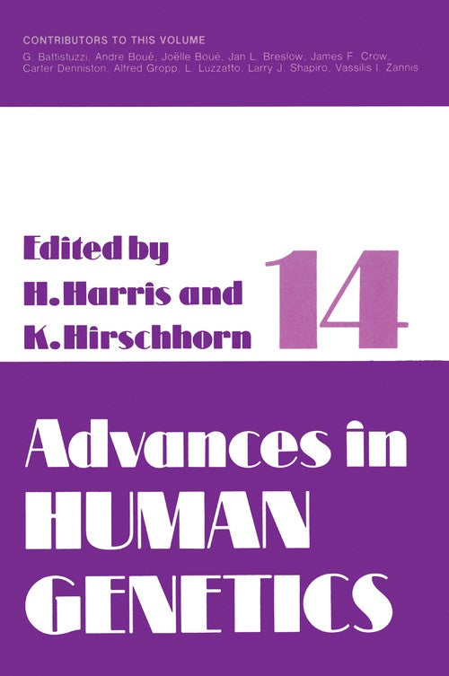 Advances in Human Genetics 14 by Harry Harris ISBN 9781461594024