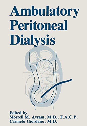 Ambulatory Peritoneal Dialysis by Mm Avram ISBN 9781461595571