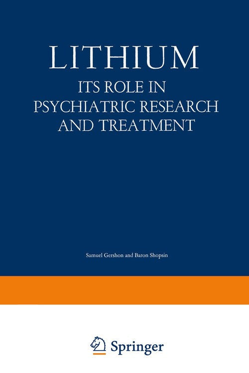 Lithium by Samuel Gershon ISBN 9781468420241