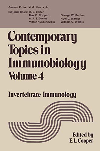 Contemporary Topics in Immunobiology by Edwin Cooper ISBN 9781468430509