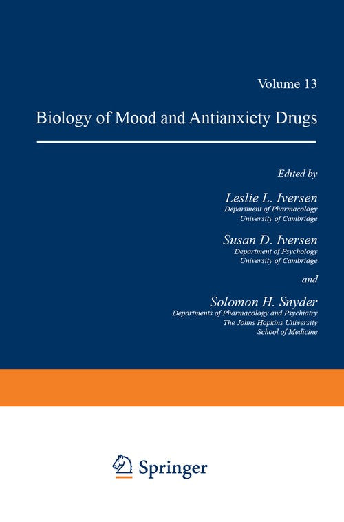Handbook of Psychopharmacology by Leslie Iversen ISBN 9781468431919