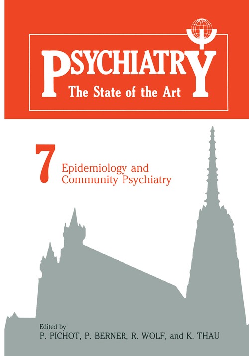 Epidemiology and Community Psychiatry by P Pichot ISBN 9781468447026