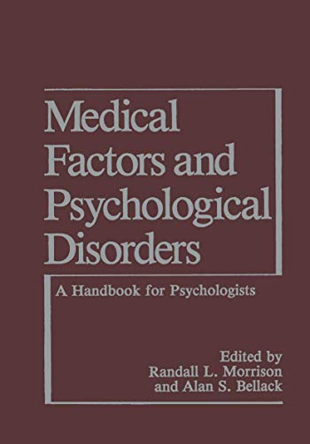 Medical Factors and Psychological Disorders by Alan S Bellack ISBN 9781468452327