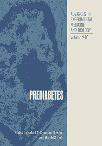 Prediabetes by Rafael A Camerini-Davalos ISBN 9781468456189