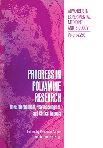 Progress in Polyamine Research by V Zappia ISBN 9781468456394