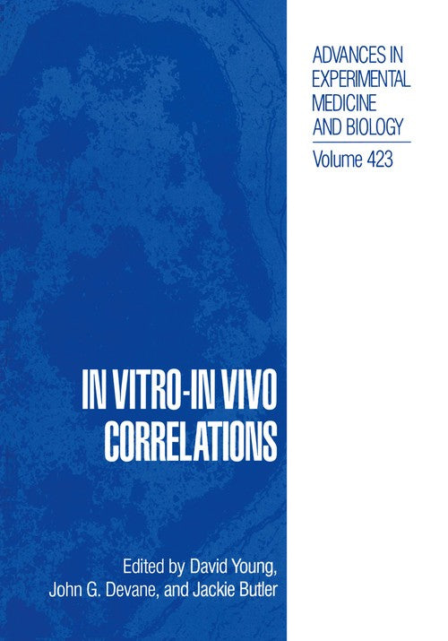 In Vitro-In Vivo Correlations by David B Young ISBN 9781468460384