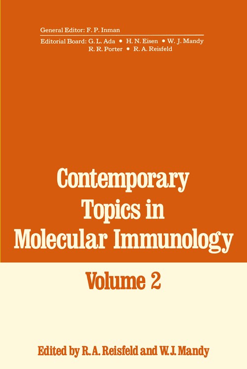 Contemporary Topics in Molecular Immunology by R Reisfeld ISBN 9781468477757