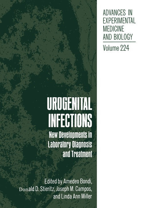 Urogenital Infections by A Bondi ISBN 9781468489347