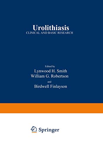 Urolithiasis by Lynwood H Smith ISBN 9781468489798