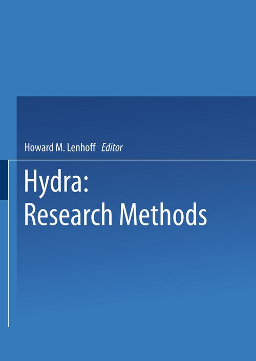 Hydra: Research Methods by Howard Lenhoff ISBN 9781475705980