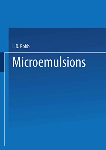 Microemulsions by I D Robb ISBN 9781475709575