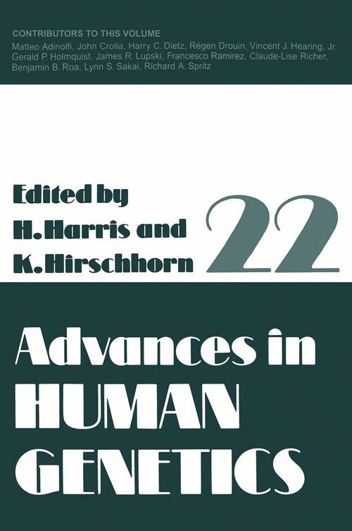 Advances in Human Genetics by Harry Harris ISBN 9781475790641