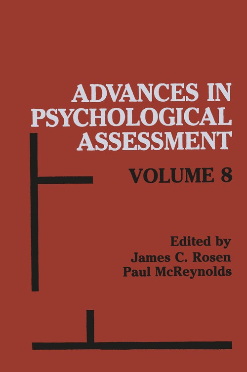 Advances in Psychological Assessment by James C Rosen ISBN 9781475791037