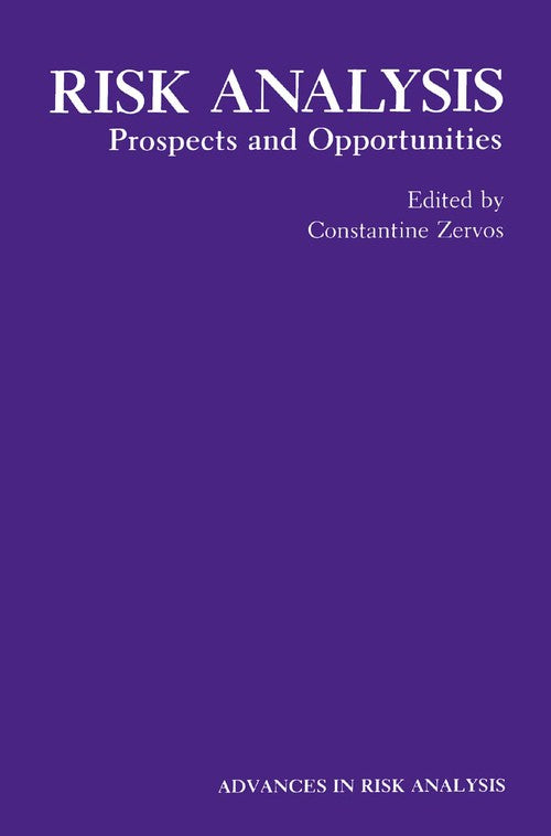 Risk Analysis by Constantine Zervos ISBN 9781489907325