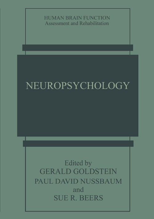 Neuropsychology by Gerald Goldstein ISBN 9781489919526