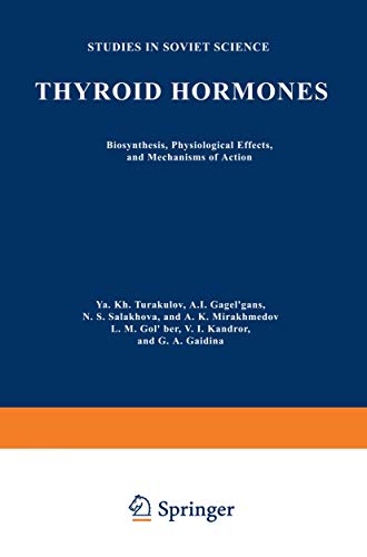 Thyroid Hormones by Ya Kh Turakulov ISBN 9781489927071