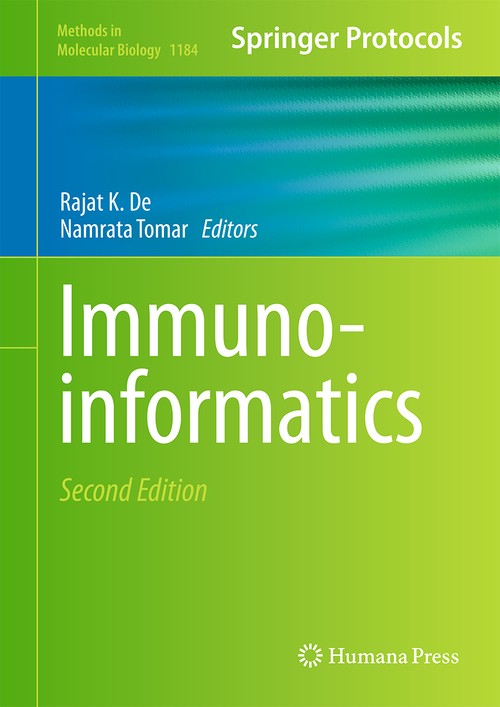 Immunoinformatics by Rajat K De ISBN 9781493911141