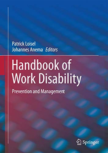 Handbook of Work Disability by Patrick Loisel ISBN 9781493912445