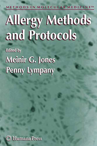 Allergy Methods and Protocols by Meinir G Jones ISBN 9781617372438