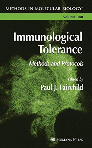 Immunological Tolerance by Paul J Fairchild ISBN 9781617376962