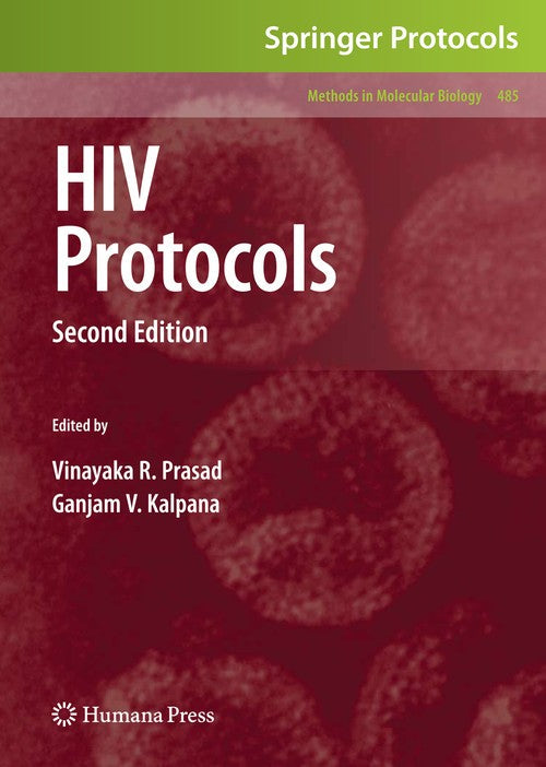 HIV Protocols by Vinayaka R Prasad ISBN 9781617378089