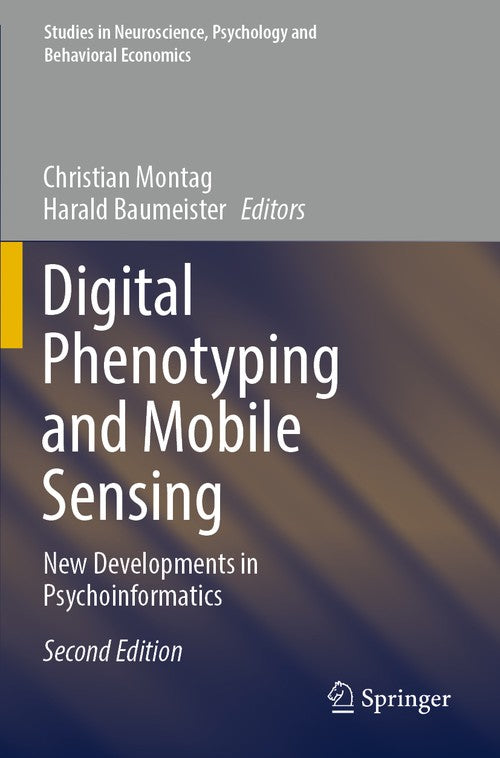 Digital Phenotyping and Mobile Sensing by Christian Montag ISBN 9783030985486