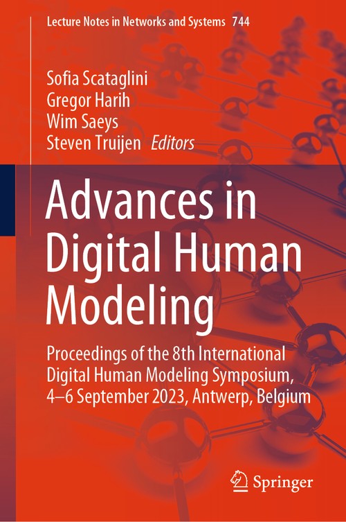 Advances in Digital Human Modeling by Sofia Scataglini ISBN 9783031378478