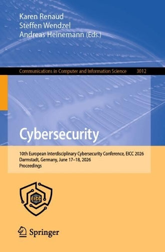 Cybersecurity by Karen Renaud ISBN 9783032289568