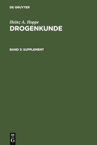 Supplement by Heinz A Hoppe ISBN 9783110103229
