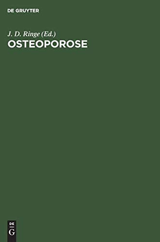 Osteoporose by J D Ringe ISBN 9783110120288